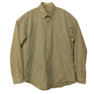 Peter Millar Crown Finish shirt mens L Large blue palid long sleeve golf button